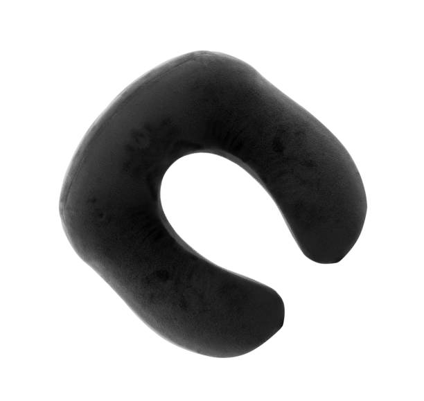 istock Black neck pillow isolated on a white background 1279174939