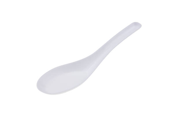 istock White plastic spoon for scooping food isolated on white background 1279176085