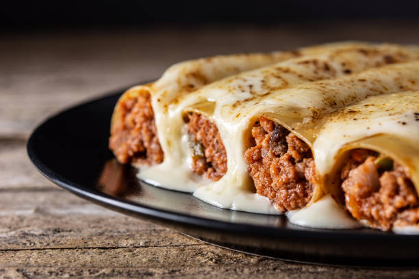 istock Delicious meat cannelloni pasta 1279180385
