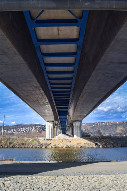 istock Bridge over the Vltava river in line 1279181877