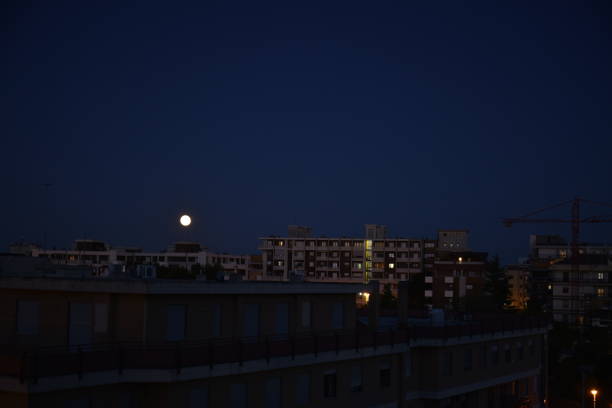 istock Night City View With Blue Sky 1279183470