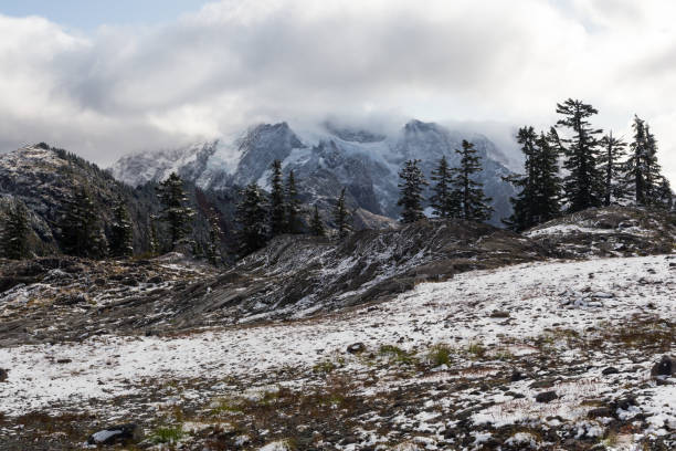 istock Beautiful winter landscape in mountains 1279187927