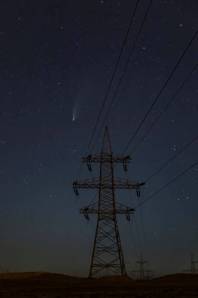 istock Comet C / 2020 F3 (NEOWISE) flying over Gobustan. Azerbaijan 1279193254