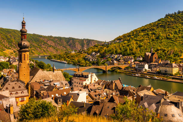 istock panoramic areal view over Cochem at Mosel River in Germany 1279195782