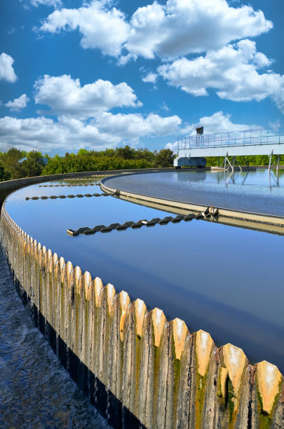 istock Modern urban wastewater treatment plant. 1279197141