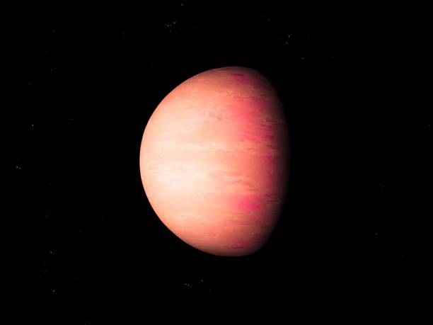 istock Rocky alien planet, realistic exoplanet in far space 1279198709