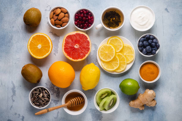 istock Healthy products for Immunity boosting and cold remedies 1279199549