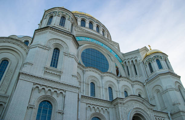 istock Orthodox Naval cathedral of St. Nicholas in Kronshtadt 1279213555