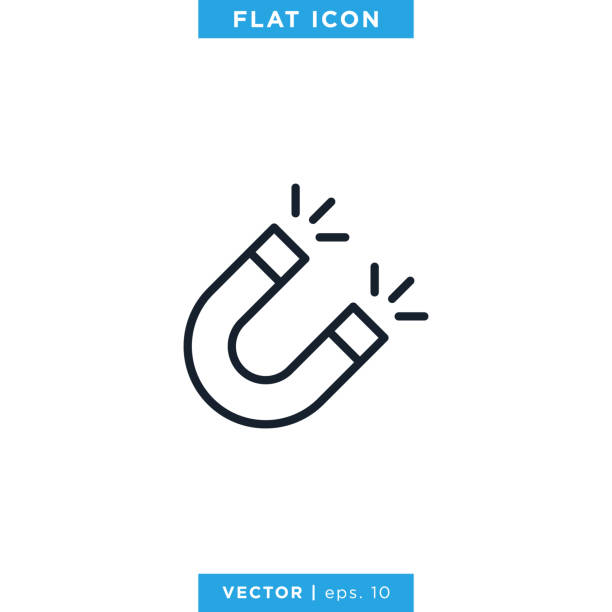 kuvapankkikuvitukset aiheesta magnet icon vector arkistokuvitus suunnittelu malli. - magneetti