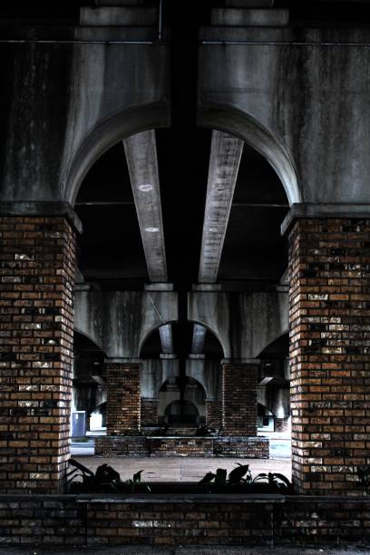 istock old weathered stained dark cement and brick 1279214339