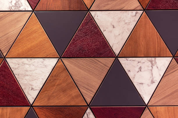 Colorful Tiles Background Made of Triangular Shapes