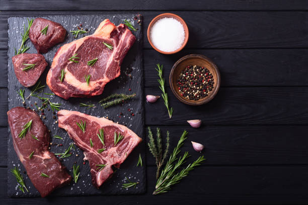 istock Set of raw beef steak 1279231603