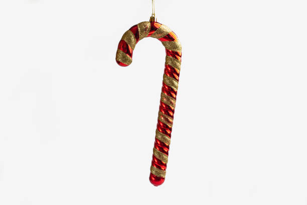 Christmas ornament on white background. Selective focus.