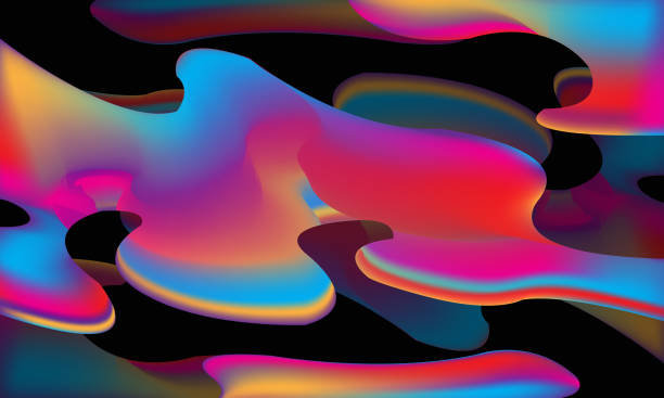 istock Neon liquid splash colorful . Futuristic fluid paint template. Abstract neon background. Suitable For Wallpaper  Banner  Card  Book Illustration  Web Landing Page  and Other Related Creative 1279242157
