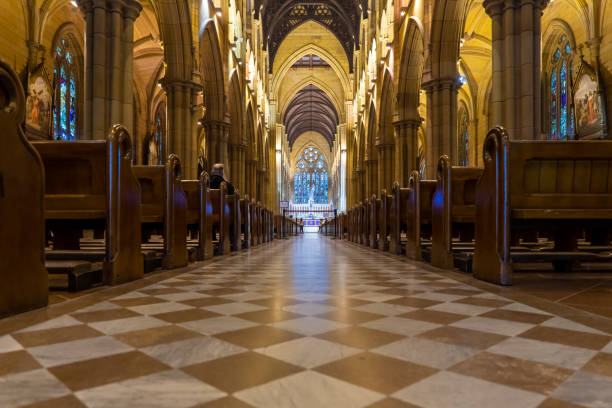 istock Inside of St. Mary's cathedral,  Sydney, Australia 1279253038