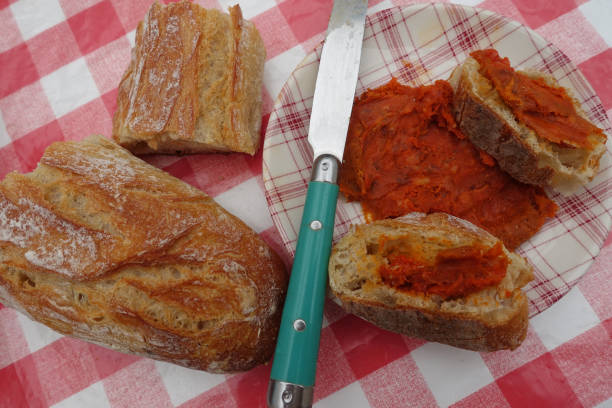 Soubressade  Open sandwich  Sliced bread slices