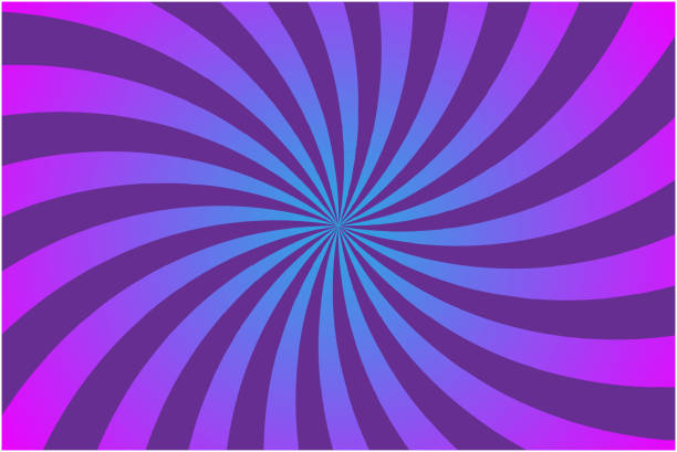 Print Purple rays on light background. Sun texture. Abstract pattern on pink backdrop. Psychedelic swirl. Fade abstract pattern. purple vintage backgrounds stock illustrations