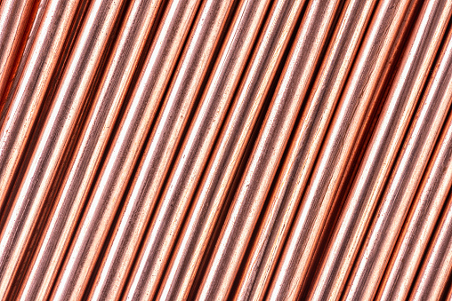 Background Texture of Copper Wire