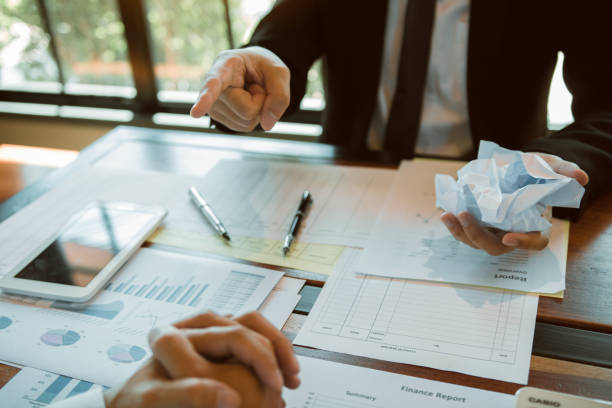 istock Managers are furious and see employees working wrongly. 1279272837