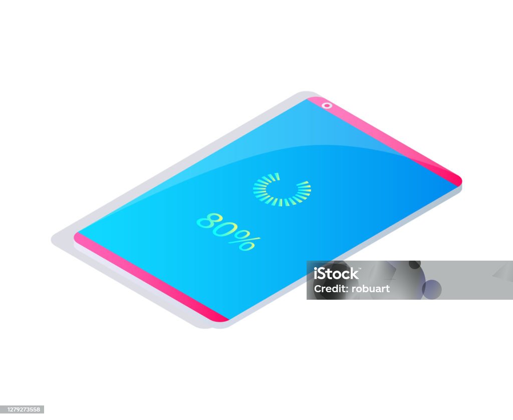 Loading Conecting Screen Loading Connection Process In Laptop Screen Vector Stock Illustration ...