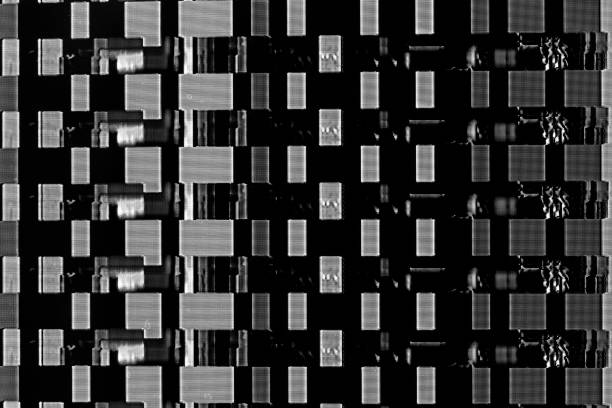 istock abstract background texture, glitches, digital interference and distortion on the TV screen, black and white photo 1279273904