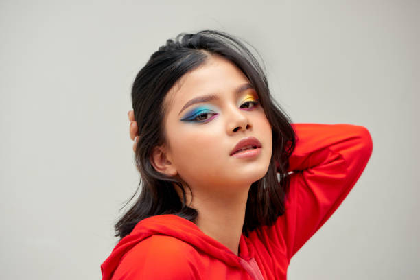 istock close-up beauty shot of young pretty model with bright make-up 1279280721