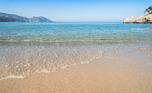 Famous Cala Luna beach at Gulf of Orosei in Sardinia, Italy