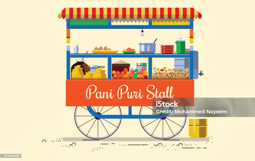 Pani Puri Stall Stock Illustration - Download Image Now - India, Street Food, panipuri - iStock Pani Puri Stall Stock Illustration - Download Image Now - India, Street Food, panipuri - iStock