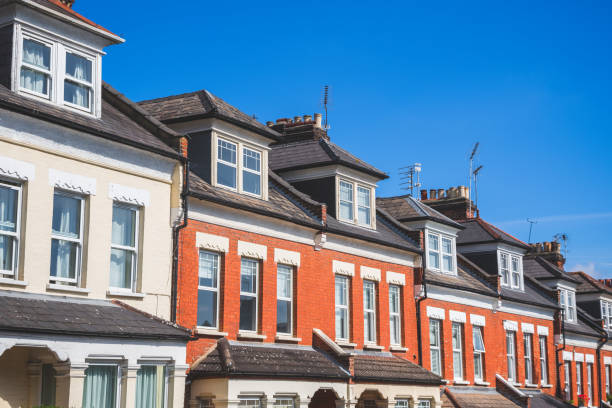 istock English terraced houses featuring dormer windows in loft conversion in Crouch End, London 1279285672