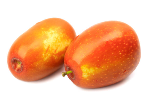 istock Fresh Jujube fruits isolated on white background 1279288603
