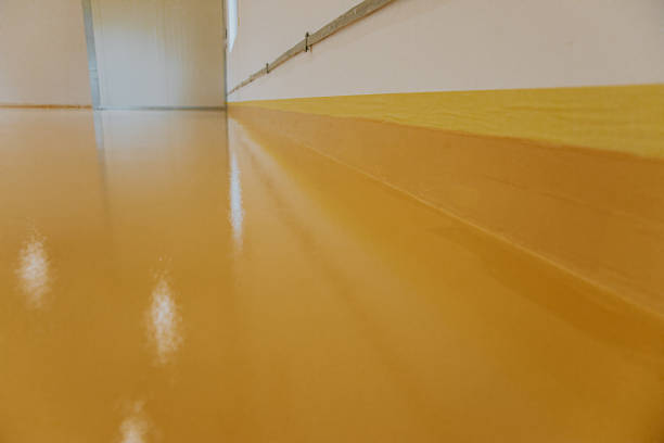 istock New epoxy floor in warehouse factory. Construction series 1279290169