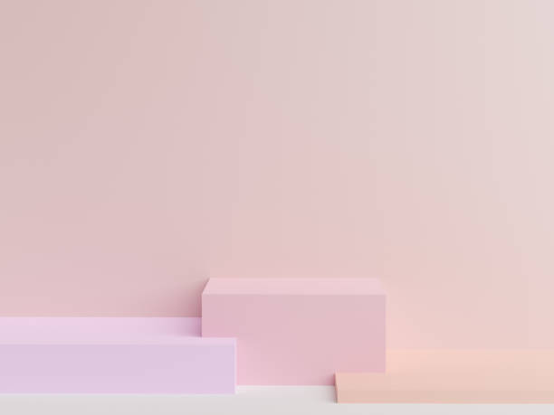 istock Abstract light background with concept geometric figures and blank space 1279302662