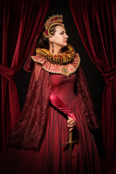 istock Historical Queen character in a studio shoot 1279309939