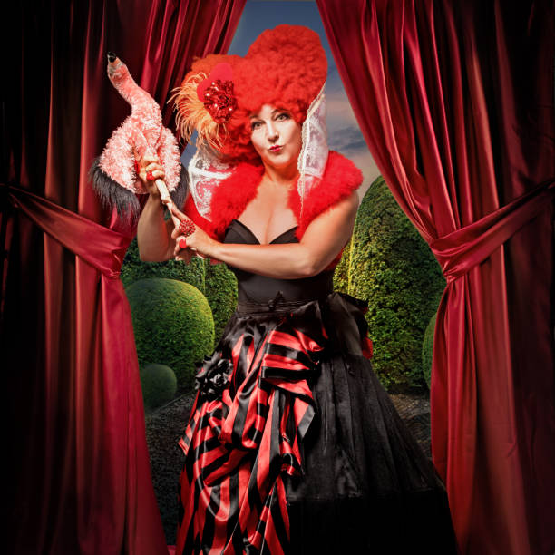 istock Queen of Hearts type character on the throne 1279310446