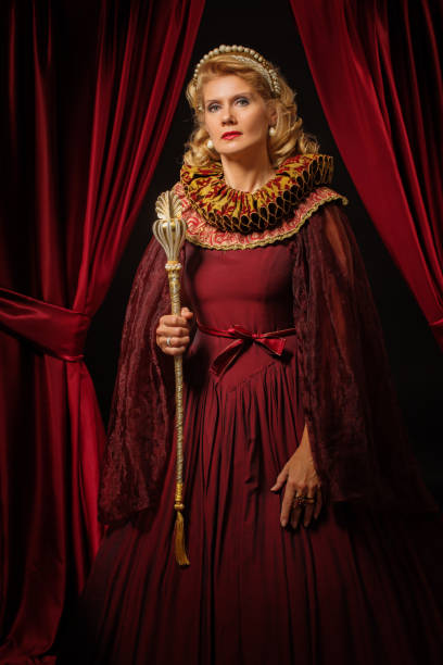 istock Historical Queen character in a studio shoot 1279311416