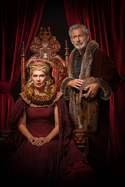 istock Historical King and queen in studio shoot 1279312038