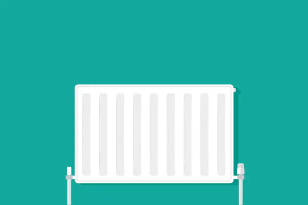 Vector illustration of Home radiator image