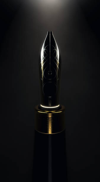 istock Ornate Fountain Pen Dark 1279324256