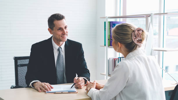 istock Job seeker in job interview meeting with manager 1279325362