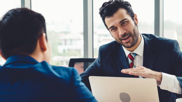 istock Job seeker in job interview meeting with manager 1279328285