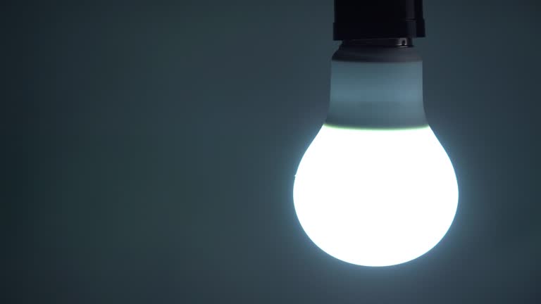Turn on and turn off a LED light bulb