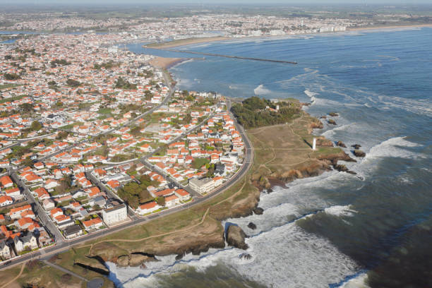 istock Saint-Gilles-Croix-de-Vie seen from the sky 1279337795