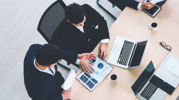 istock Business people group meeting shot from top view 1279341424