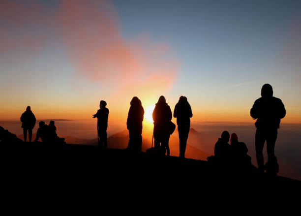 istock hikers on volcano Acatenango at sunrise 1279341769