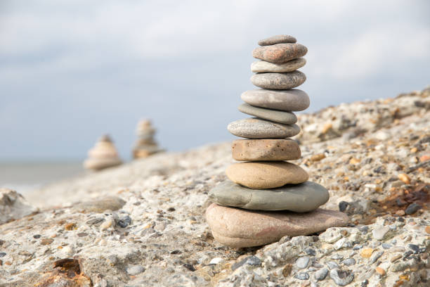 istock The balanced stones at the beach 1279342729