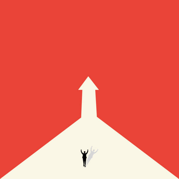 istock Vector concept of business opportunity, path choice or obstacle. Ideas for Businessmen. Strategy of action and future career success.minimalist design, Vector 1279343124