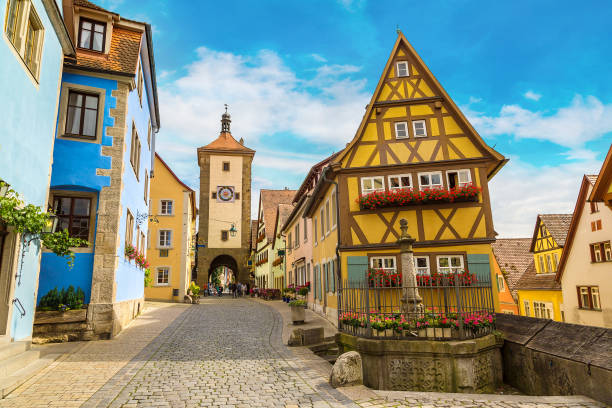 istock Old street in Rothenburg 1279344452