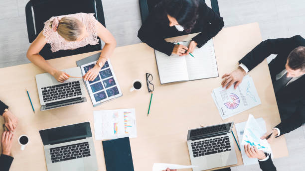 istock Business people group meeting shot from top view 1279345467