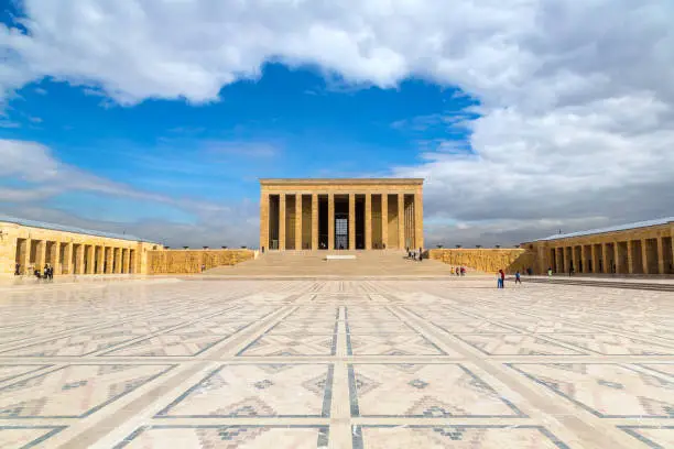 Anitkabir, mausoleum of Ataturk, Ankara, Turkey in a beautiful summer day