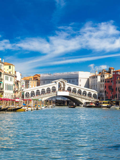 istock Gondola at the Rialto bridge in Venice 1279346040